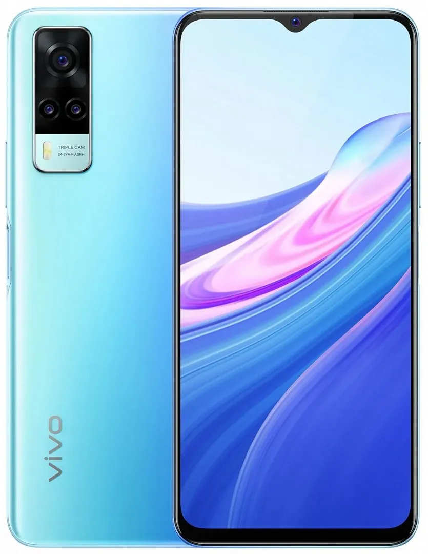 Смартфон VIVO Y31 4/64 blue - синий купить в интернет магазине, цена 9 990  руб в ЭЛЕКС