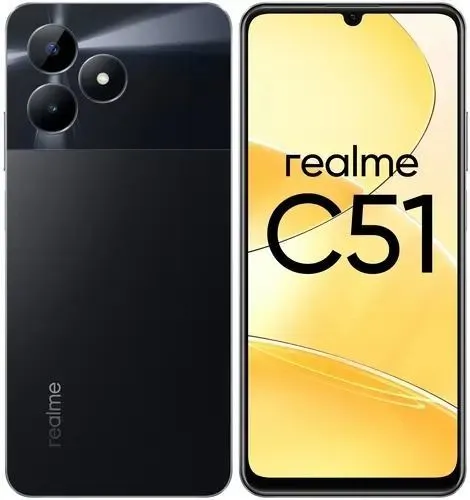 Смартфон REALME C51 4/128 black - черный