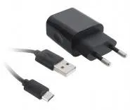 СЗУ VSP 2*USB, 2.1A + кабель microUSB черный