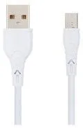 Кабель USB 2.0 Vixion VX-07m PRO USB to microUSB 1m 2.4A усиленный белый