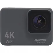 экшн камера DIGMA DiCam 810 grey - серый
