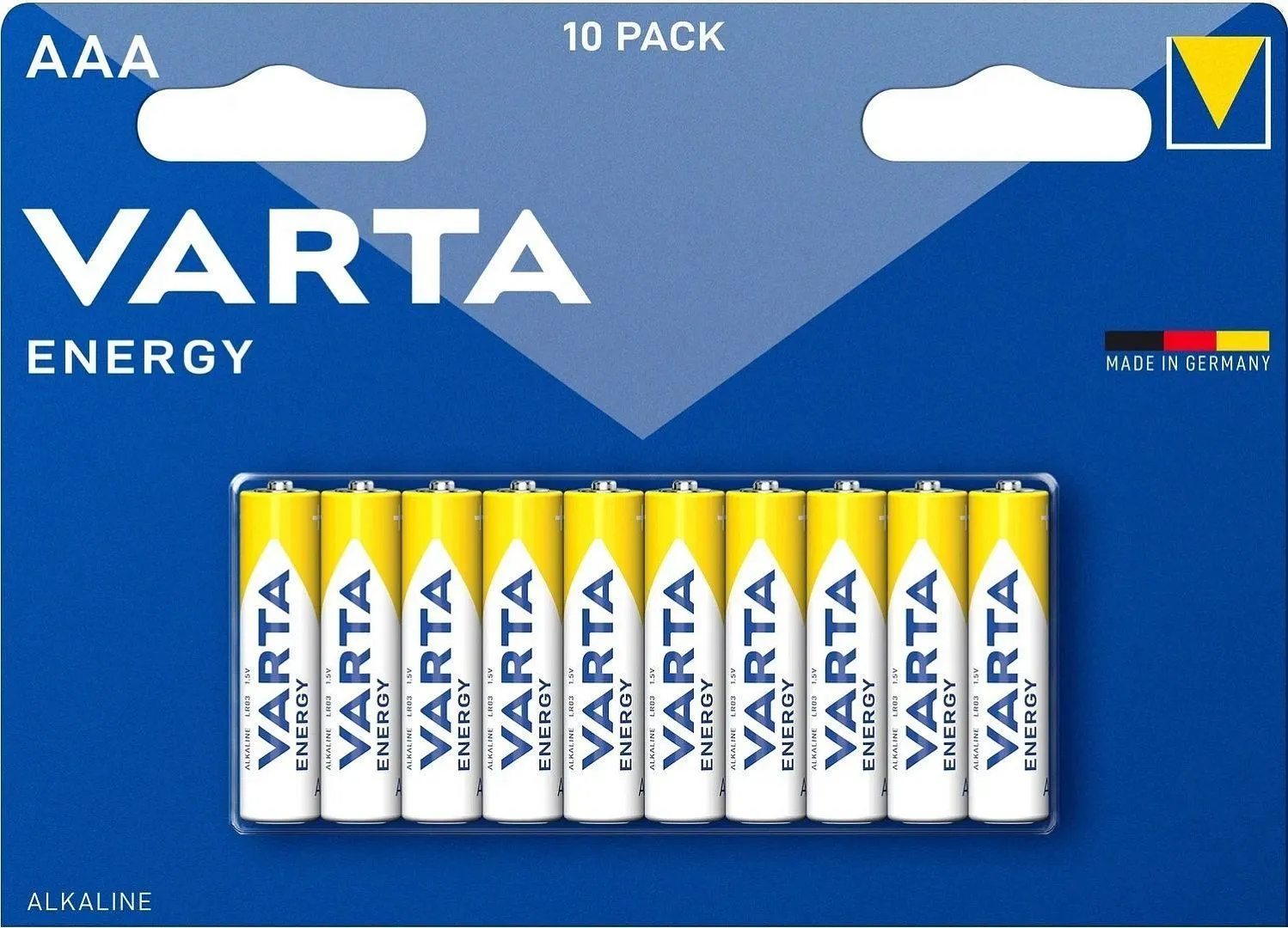 Батарейка VARTA ENERGY LR03 AAA 10шт купить в интернет магазине, цена 390  руб в ЭЛЕКС