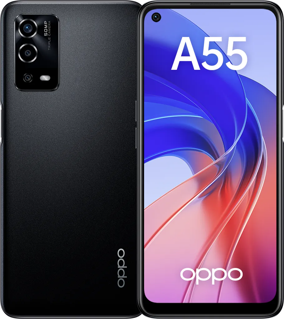 Смартфон OPPO A55 4/64 black - черный купить в интернет магазине, цена 9  990 руб в ЭЛЕКС