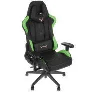 Игровое кресло ZOMBIE Viking 5 Aero/Black+Green черный/салатовый