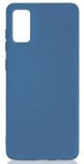 Чехол для Galaxy A41(415) BORASCO Soft Touch с микрофиброй синий