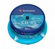 Диск CD-R VERBATIM 700Mb 52x DL+ 43352/43726/43452